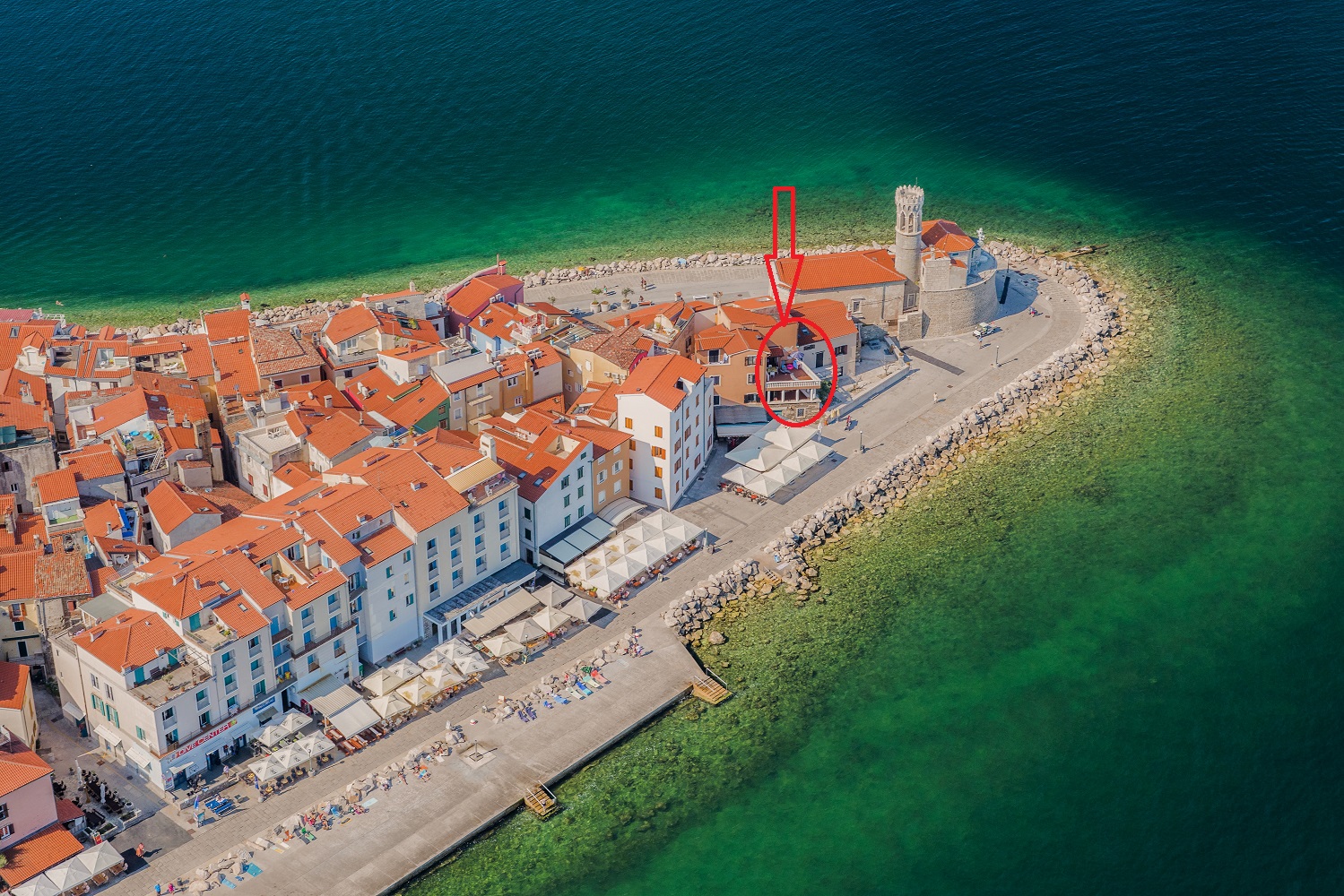 Sea view apartment Spacal Piran